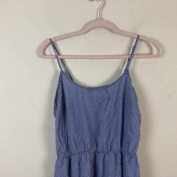 Old Navy L Dress Sleeveless Spagehtti Adjustable Strap Geometric All Over Print - Picture 3 of 6